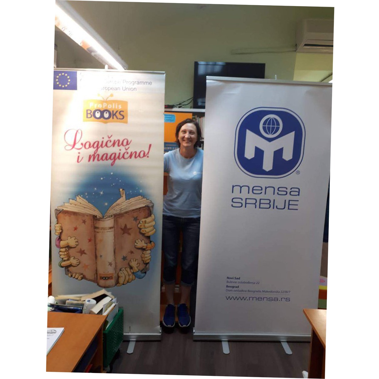Projekat ,,Pametno čitanje”, Mensa, Propolis Books, Dunja Šašić i Gradska biblioteka, Novi Sad, jul 2018.